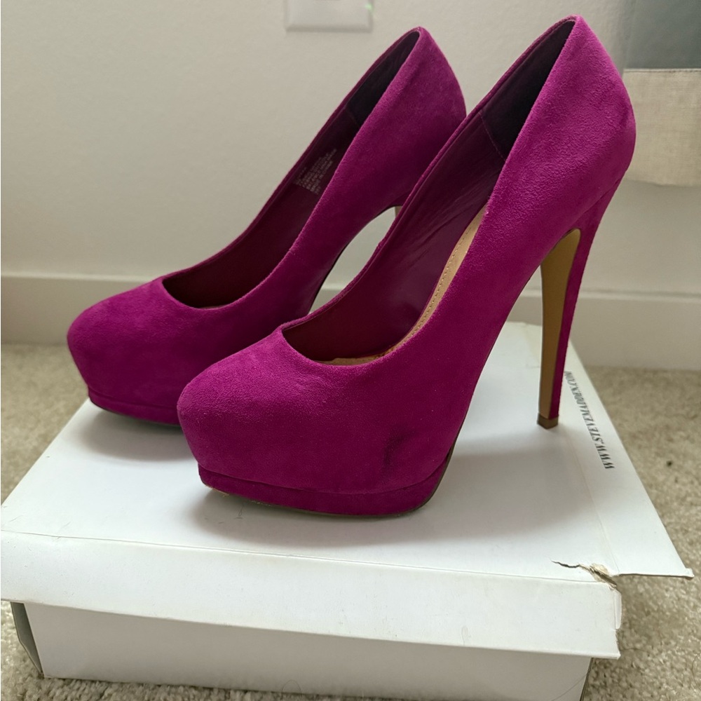 Steve Madden Vibrant Magenta Platform Heels